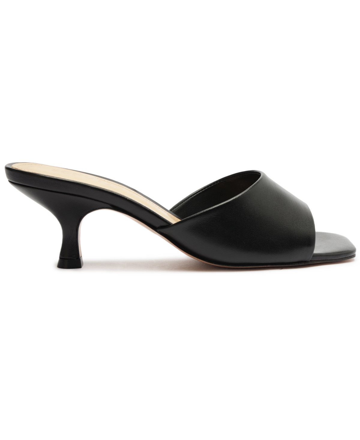 Shop Schutz Women's Dethalia Mid Stiletto Sandals In Black Leather