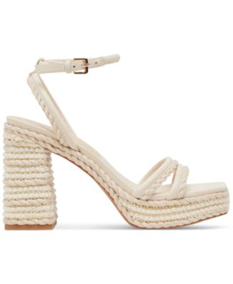 Women's Agnes Pearl Beaded Platform Dress Sandals