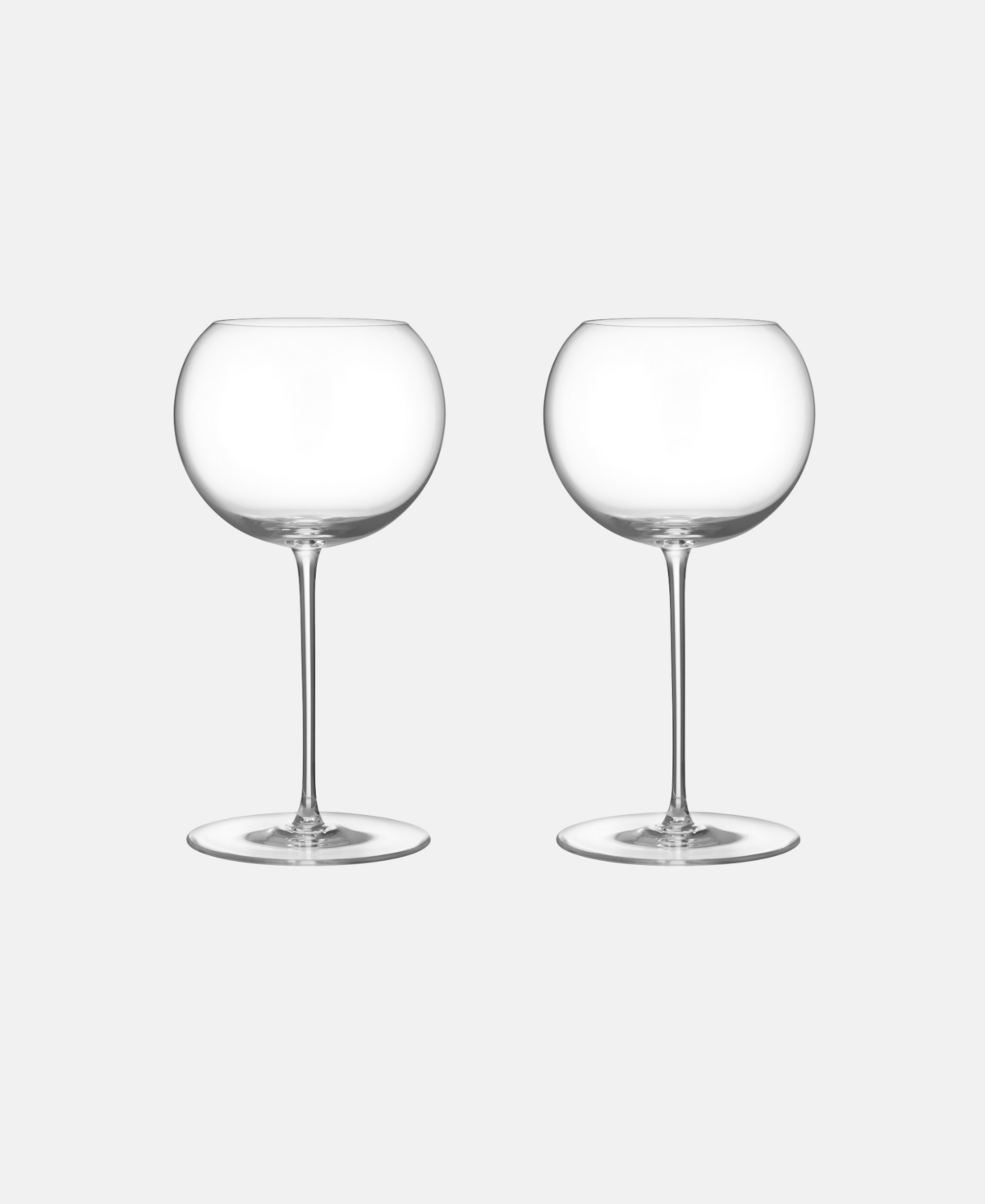 Orrefors Geometry 24.5 Oz. Red Wine Glasses, Set Of 2 In Clear