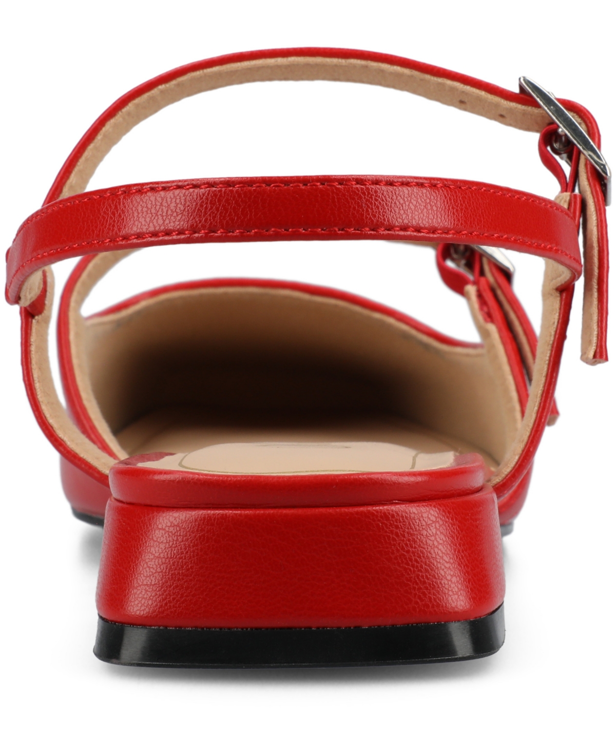 Shop Journee Collection Women's Gretchenn Multi Strap Square Toe Mary Jane Flats In Red