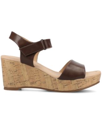 Women's Ranae Ankle Strap Platform Cork Wedge Sandals