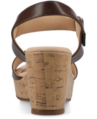 Women's Ranae Ankle Strap Platform Cork Wedge Sandals