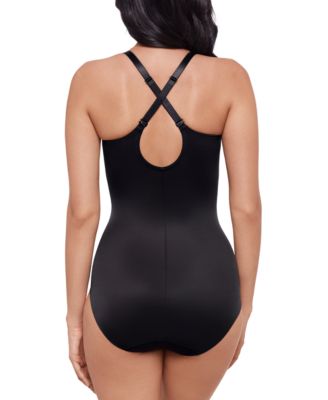 Women's Sexy Sheer Shaping Padded-Cup Bodysuit 