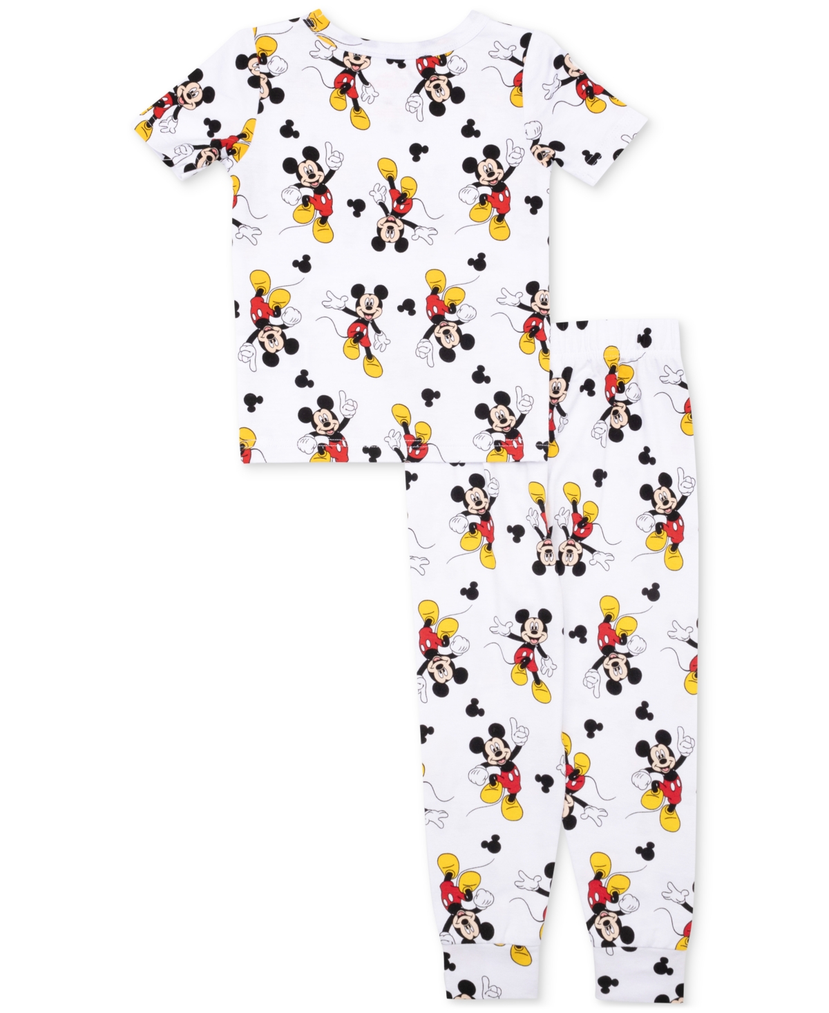 MICKEY MOUSE TODDLER BOYS SHORT-SLEEVE TOP & JOGGER PANT PAJAMAS, 2 PIECE SET 