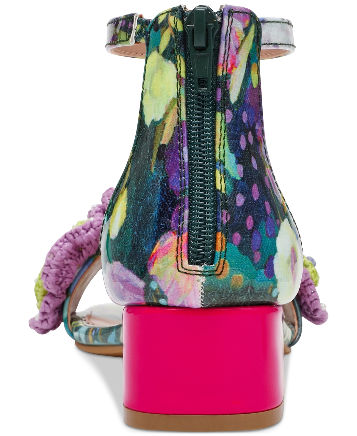 BETSEY JOHNSON WOMEN'S BRANDEE MACRAME EMBELLISHED SANDALS 