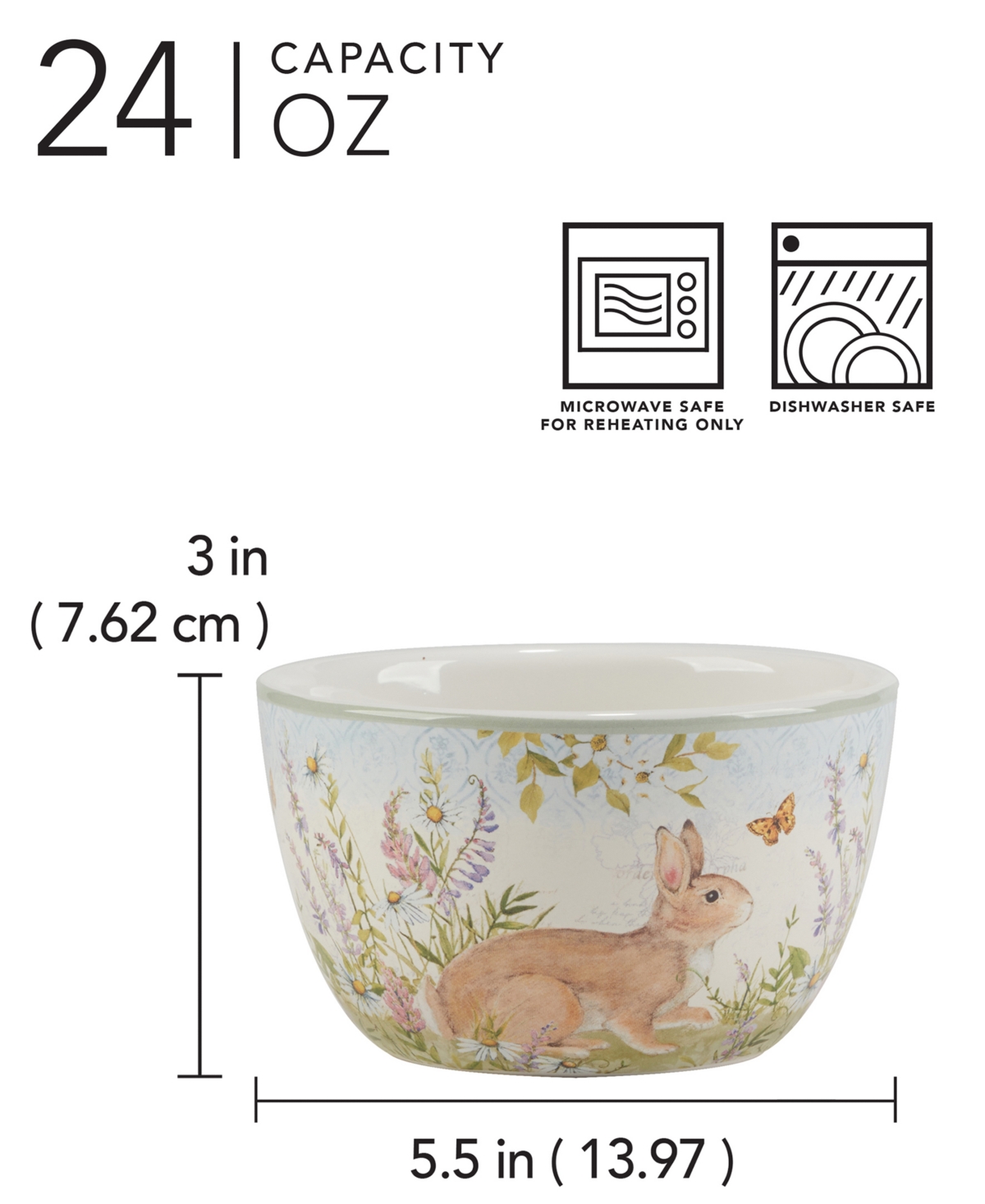 Certified International Easter Meadow Ice Cream Bowls, Set Of 4 In Miscellaneous