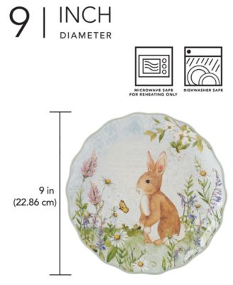 Easter Meadow Dessert/Salad Plates, Set of 4