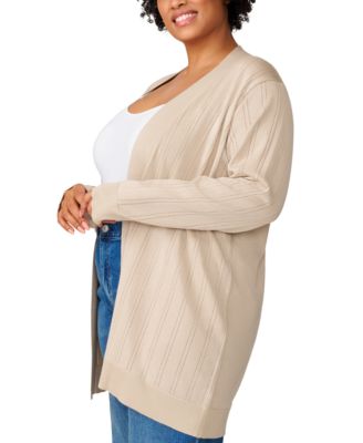 Plus Size  Open-Front Cardigan Sweater