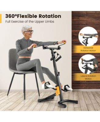 Folding Pedal Exercise Bike with Adjustable Resistance