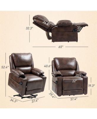 Lift Recliner Chair, Power Lift Sofa with Massage and Heat,
