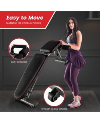 660 LBS Strength Training Bench with 10 Back and 3 Seat for Full Body Workout