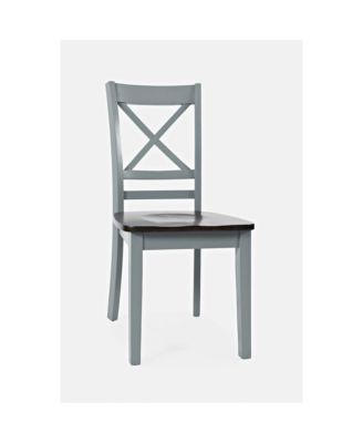 Asbury Park Solid Acacia Farmhouse X-Back Chair (Set of 2)