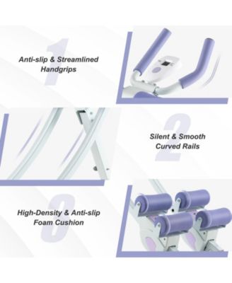 Ab Machine with LCD Monitor and 4 Adjustable Heights