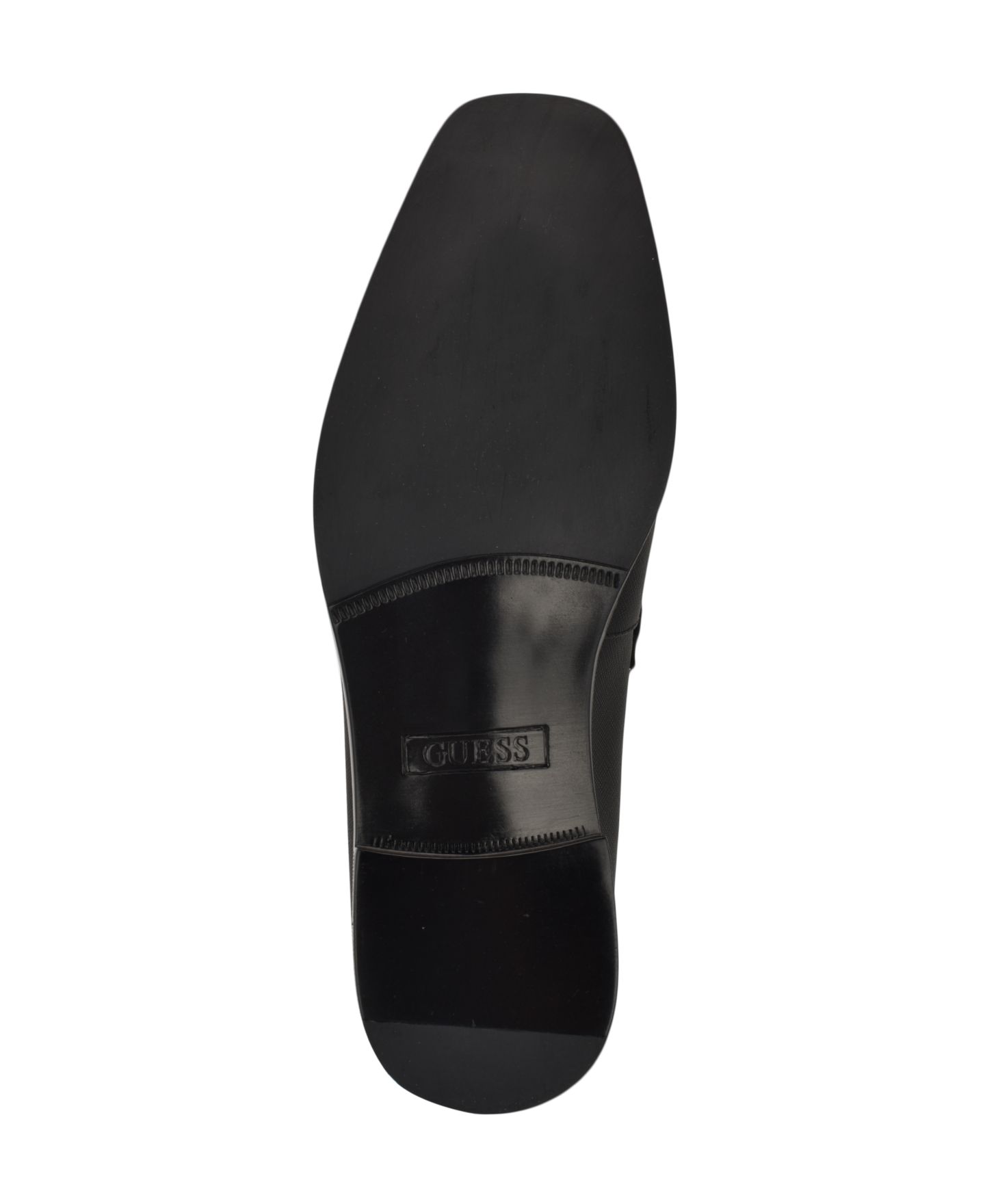 Мужские туфли GUESS Hollas Square Toe Slip-On Dress Loafers, цвет: Чёрный — фото 2
