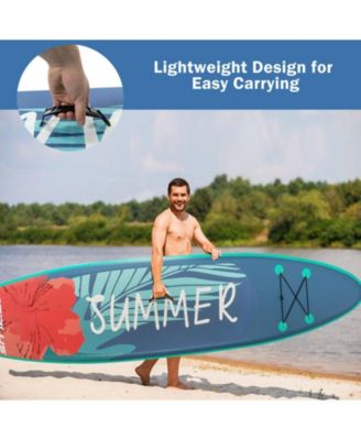 10 Feet Inflatable Stand Up Paddle Board with Backpack Leash Aluminum Paddle