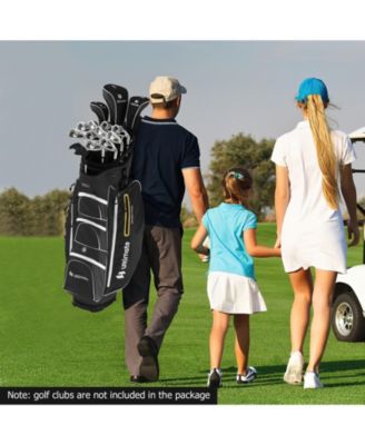 9.5 Inch Lightweight Golf Cart Bag with 15 Way Top Dividers