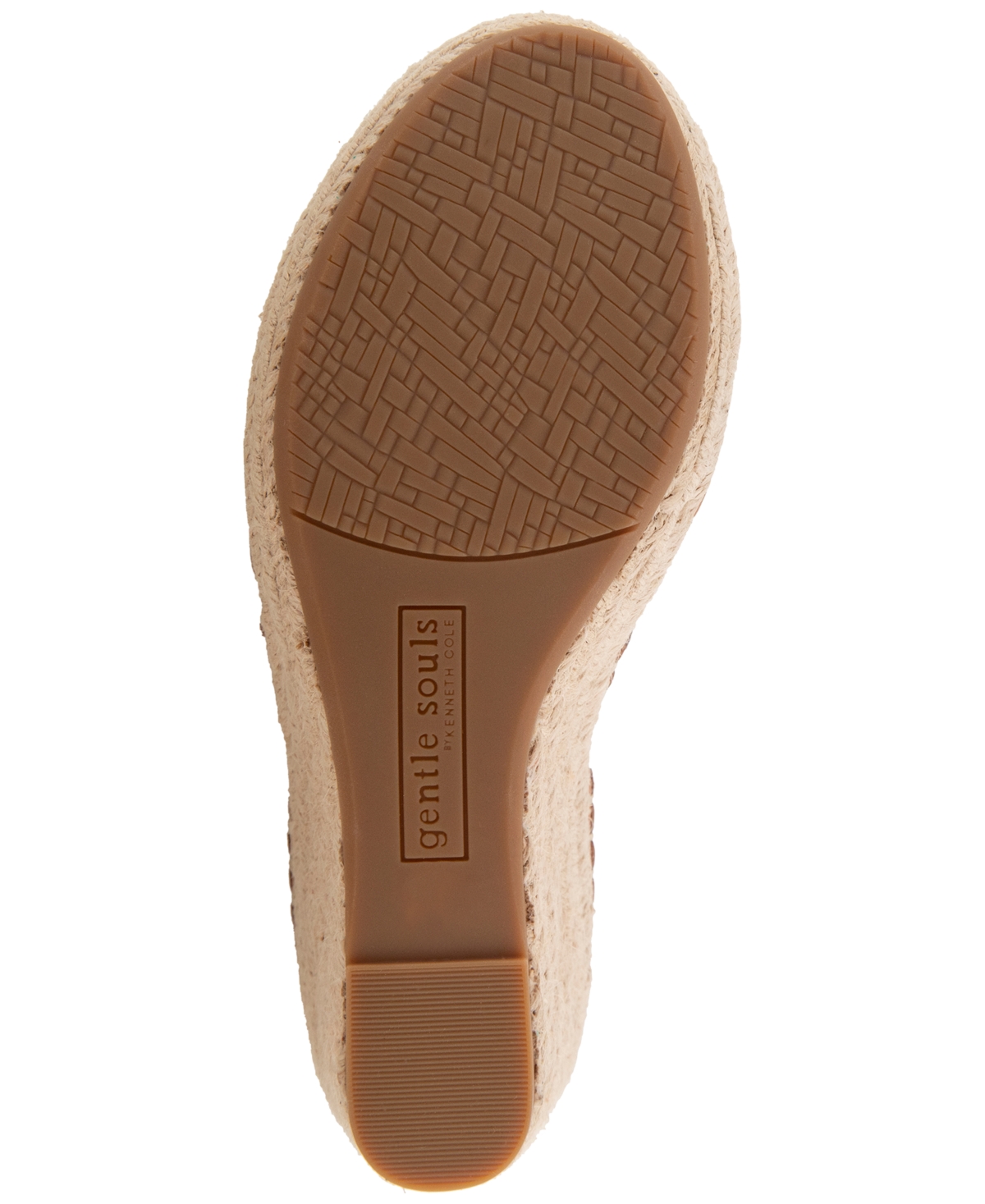Gentle Souls - Capelin Leather Espadrille Wedge In Tan Leather