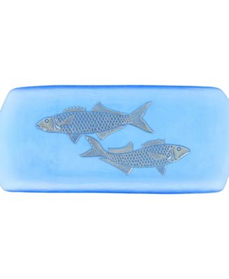 Isola Glass Medium Fish Rectangular Tray