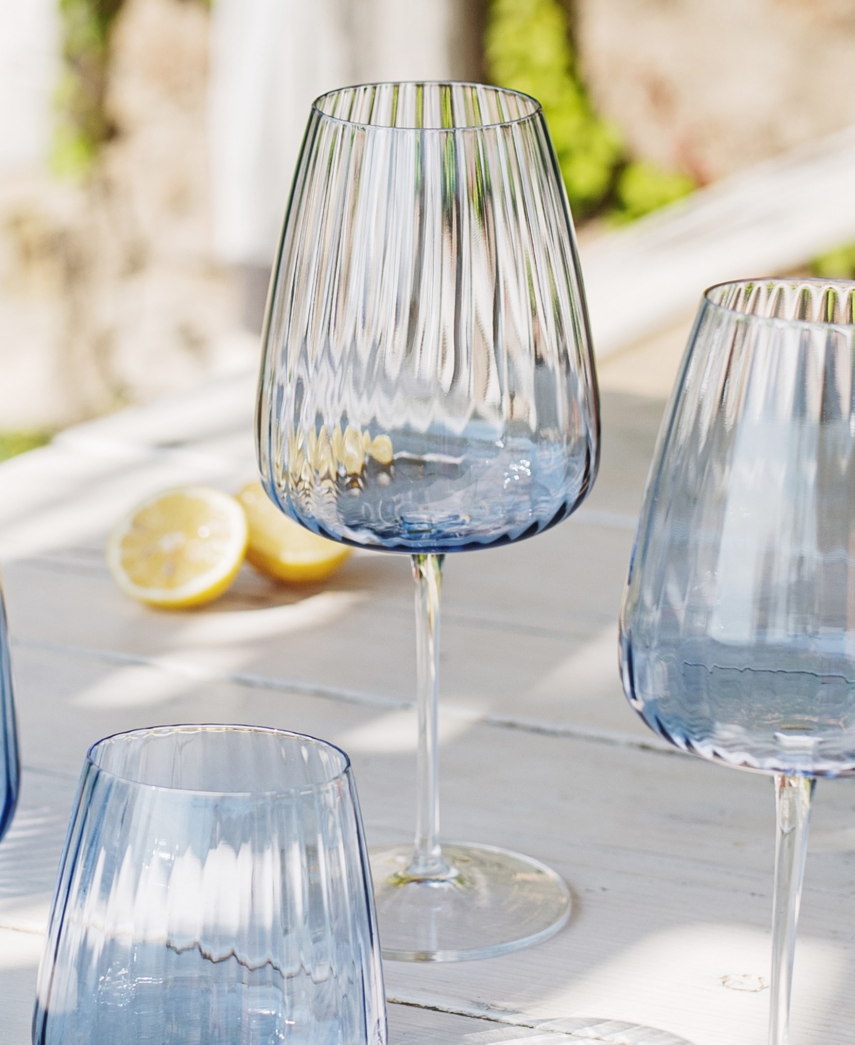 Vietri Francesca Wine Glass In Blue