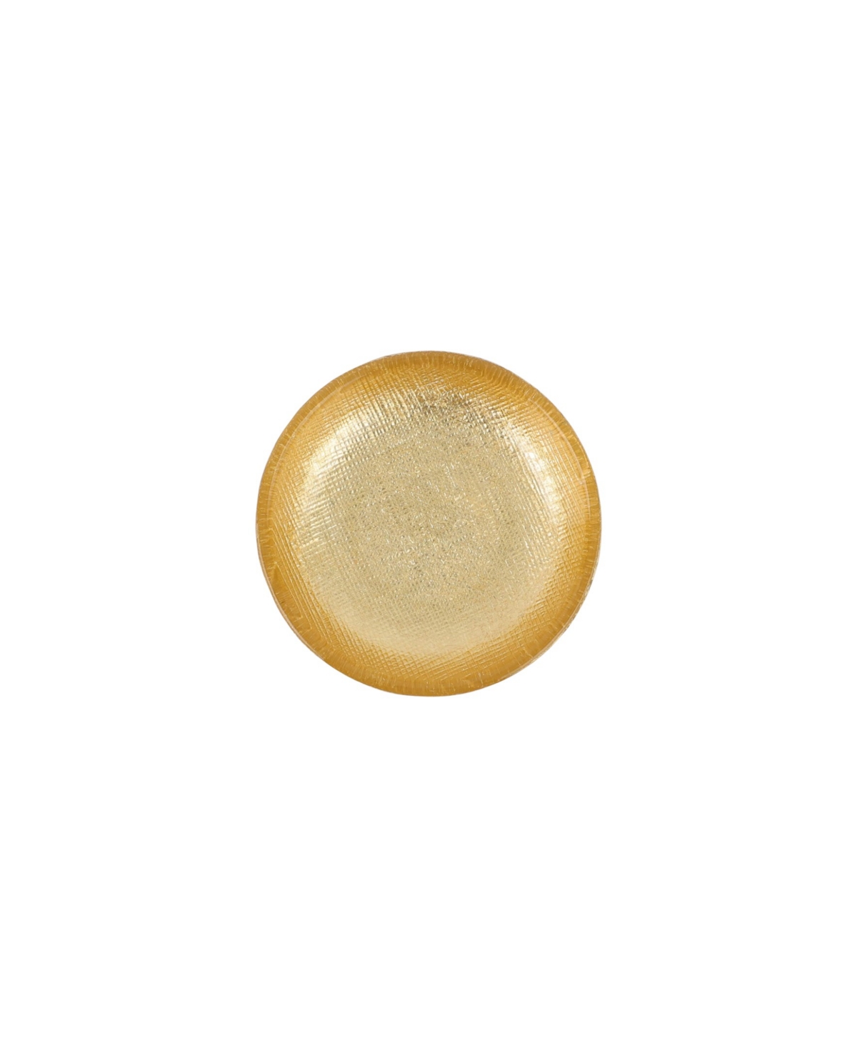 Vietri Moon Glass Shallow Dipping Bowl In Gold