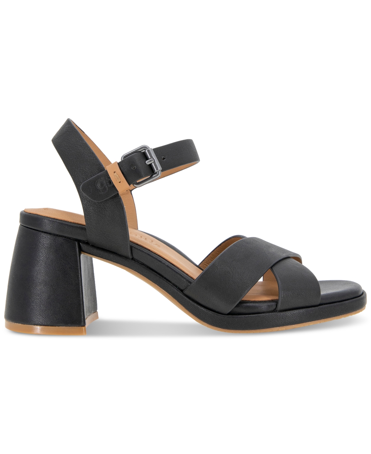 Shop Gentle Souls Women's Rimini Block-heel Dress Sandals In Black Leather