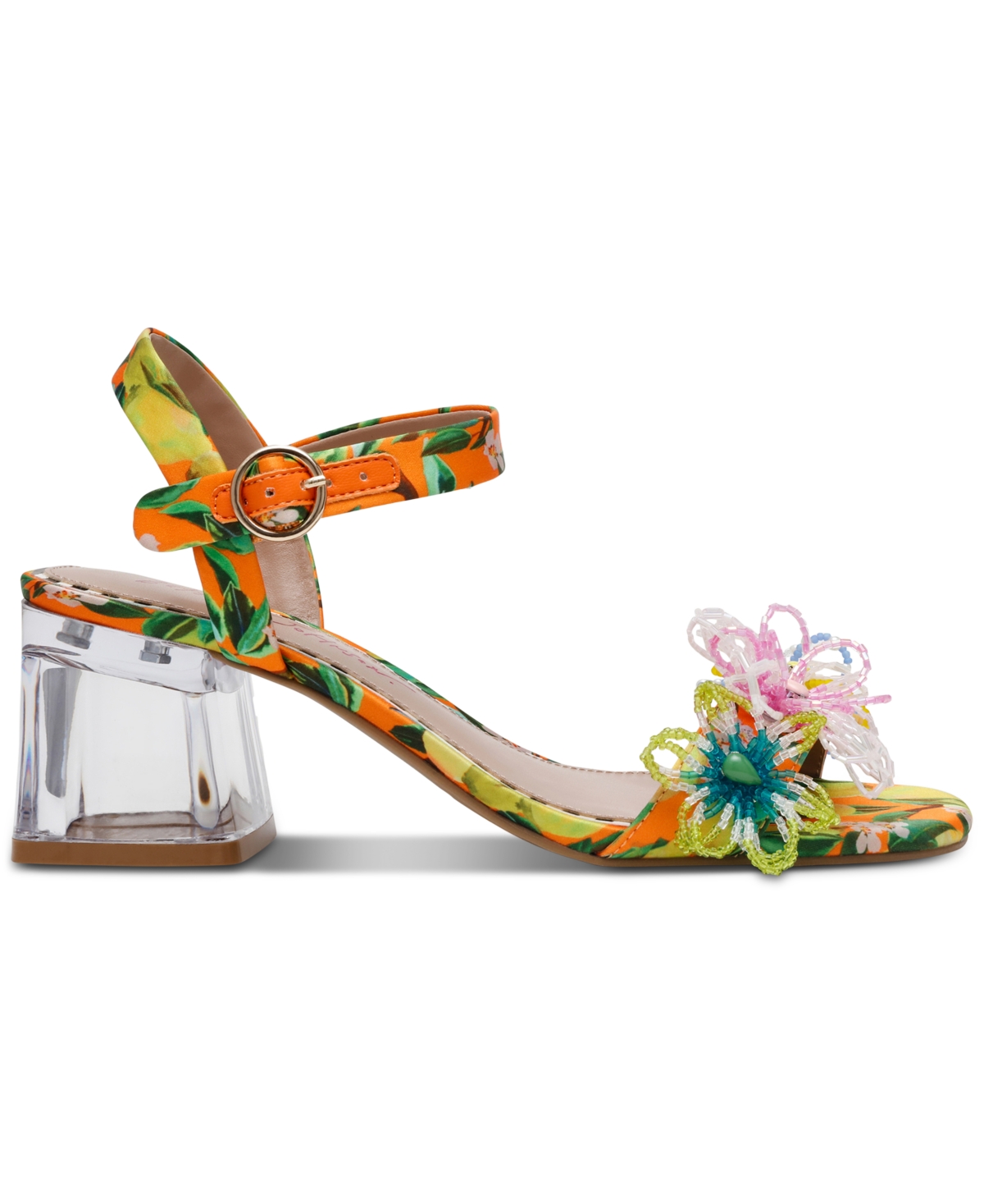BETSEY JOHNSON WOMEN'S CINTHIA EMBELLISHED BLOCK-HEEL SANDALS 