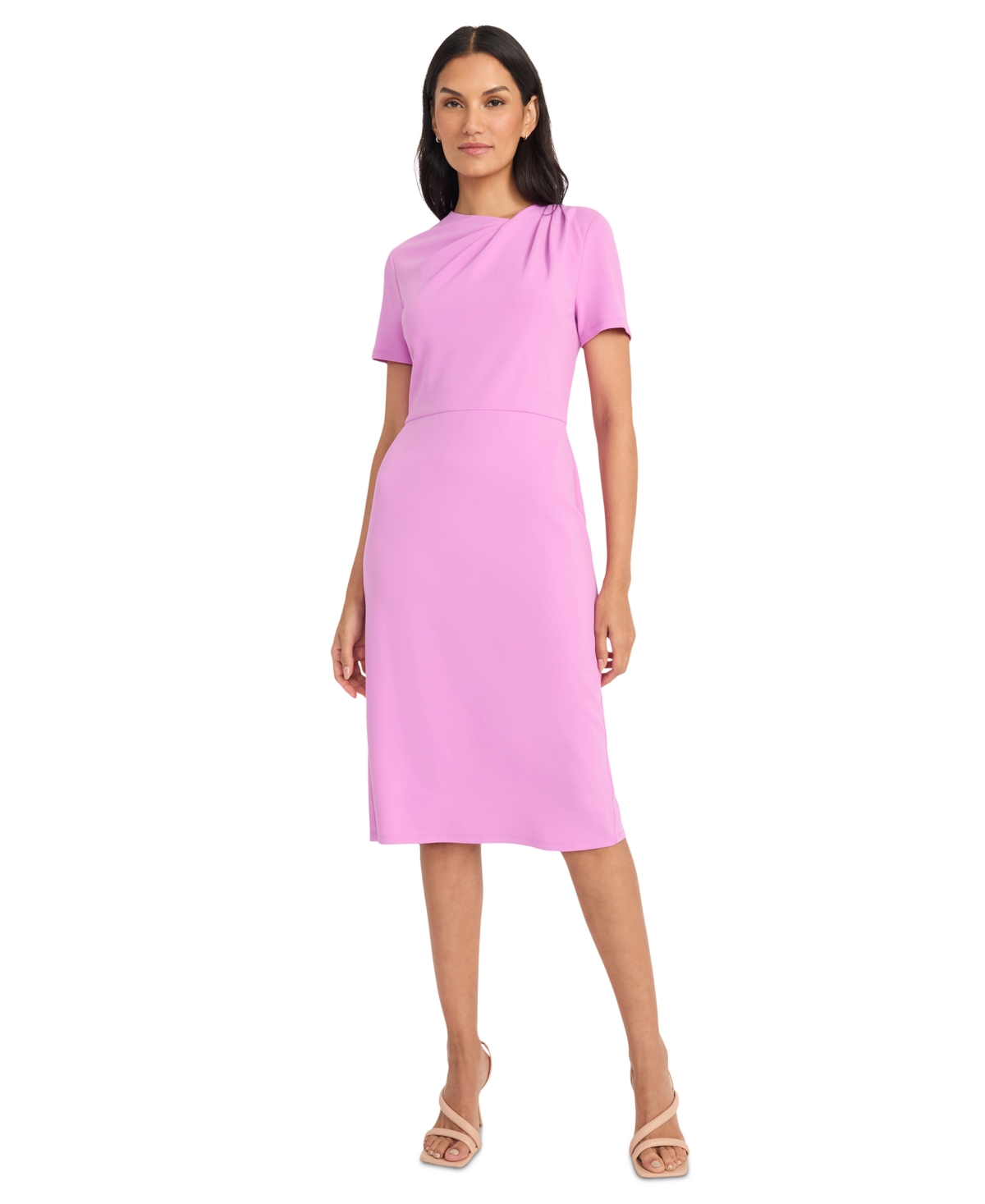 Women's Ruched Sheath Dress - First Bloom