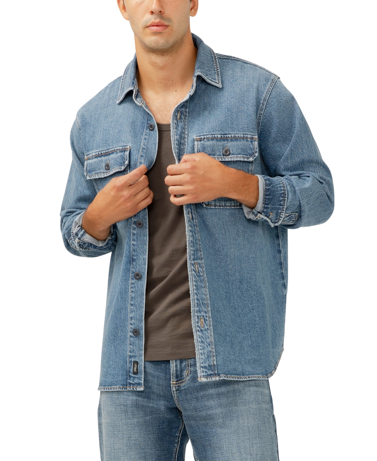 Men's Denim Shacket - Indigo