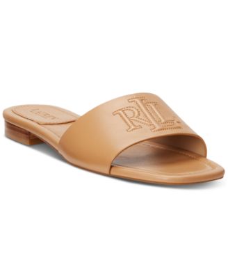 Lauren Ralph Lauren Women's Everly Slide Flat Sandals - Macy's