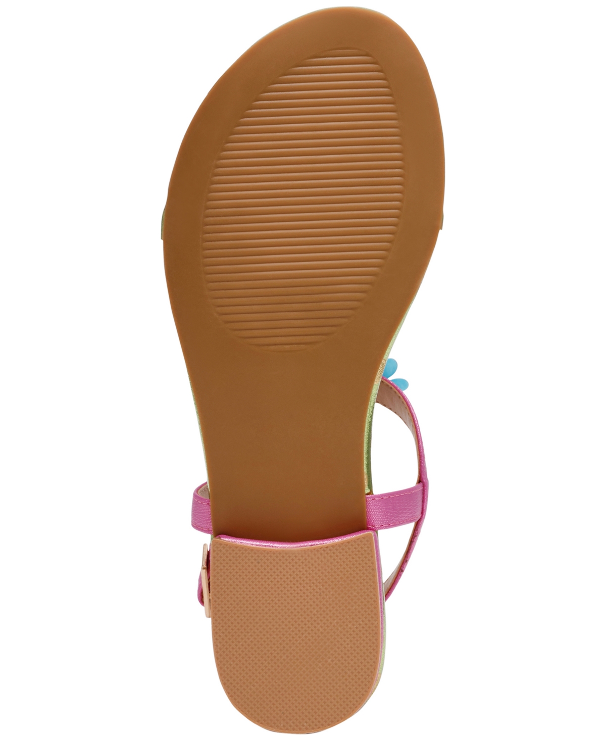 Shop Betsey Johnson Women's Murphee Embellished Thong Slide Sandals In Pink Multi