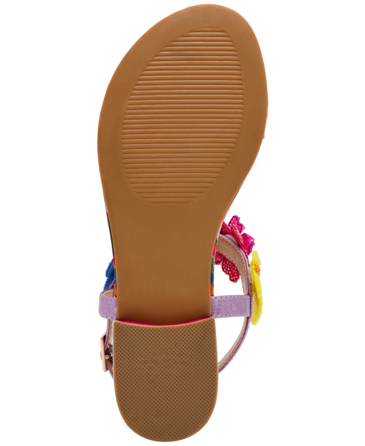 Shop Betsey Johnson Women's Halie Butterfly Thong Sandals In Fuchsia Multi