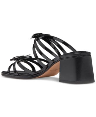 Women's Carolina Bow-Trim Block-Heel Sandals