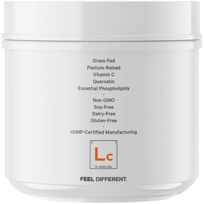 Liposomal Collagen Peptides Powder + Vitamin C & Quercetin Phytosome, Phospholipid Complex, Grass-Fed Pasture-Raised Hydrolyzed Collagen Type I & III Supplement All-in-One, Non-GMO, 14.97 oz