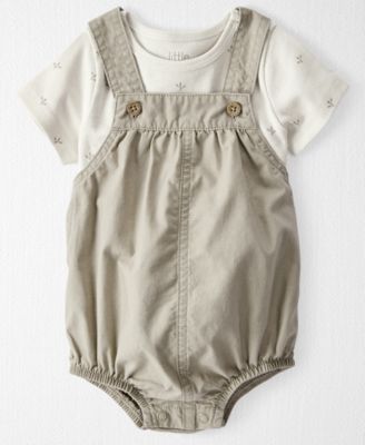 Carter's - Baby Boys Organic Cotton 2-Pc. Top & Bubble Romper Set