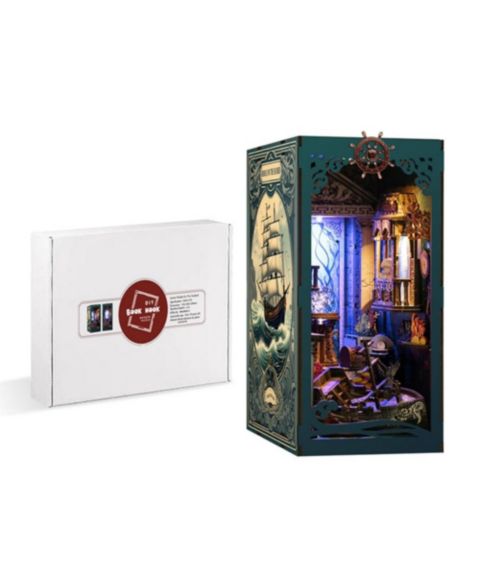 Детский конструктор HANSILK Riddle on the Seabed 216-Piece Book Nook Building Set, Ages 14+, цвет: Зелёный