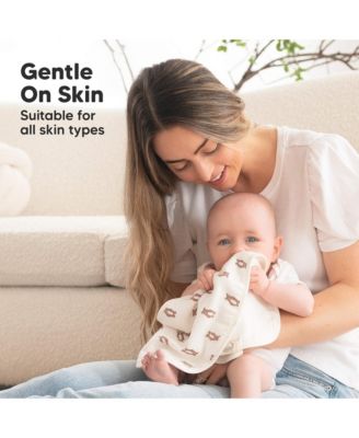 5pk Softe Muslin Burp Cloths for Baby Girls and Boys, Organic Burping Cloths for Babies, Baby Burp Clothes