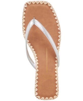 Women's Barty Whipstitch Thong Low Heel Sandals