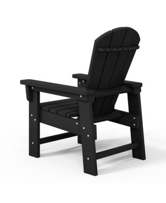 Kids Outdoor Adirondack Plastic Patio Chair (Set of 2)