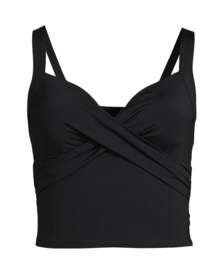 Women's D-Cup Sweetheart Wrap Midkini Top