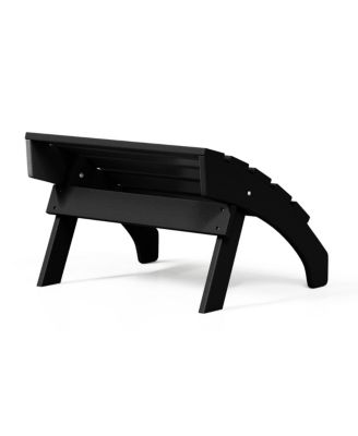 Outdoor Patio HDPE Adirondack Ottoman Footrest