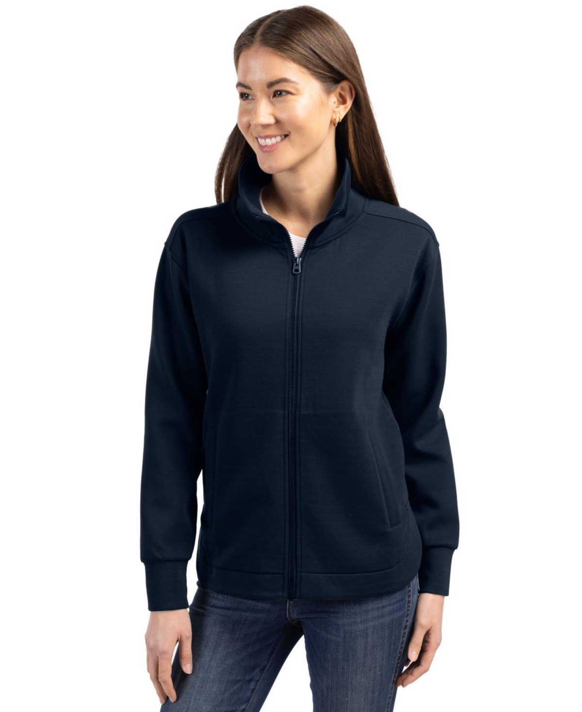 Roam Eco Full Zip Recycled Womens Jacket - Navy blue