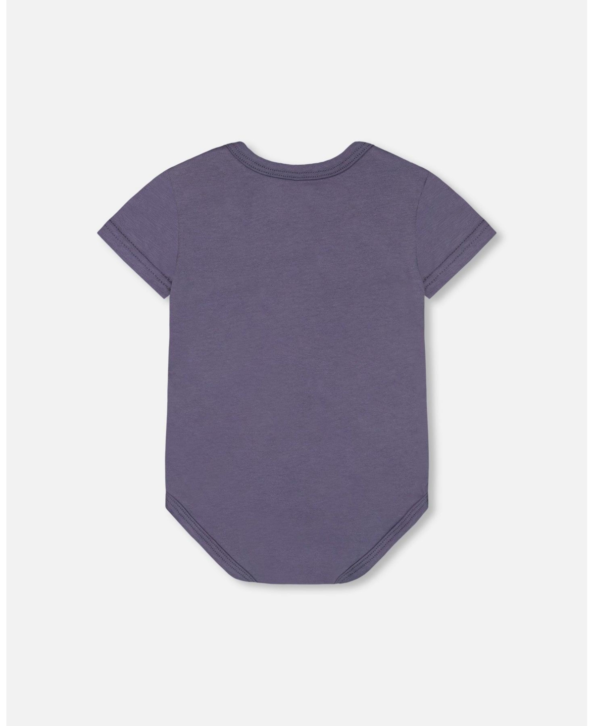 Deux par Deux Baby Boys Organic Cotton Onesie Navy Blue