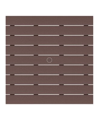 Kids 5-Piece HDPE Outdoor Square Patio Dining Table and Chairs Set