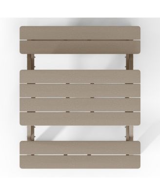 Outdoor Patio Kids HDPE Plastic Picnic Bench Table