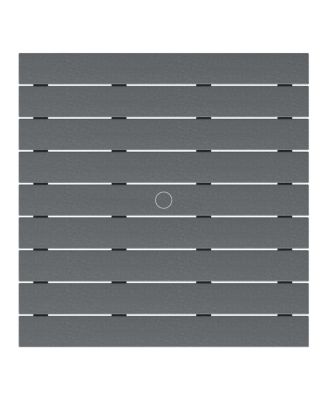 Kids 5-Piece HDPE Outdoor Square Patio Dining Table and Chairs Set