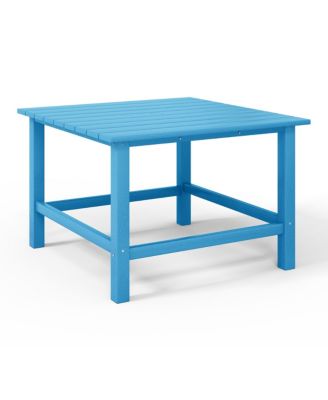 Kids 5-Piece HDPE Outdoor Square Patio Dining Table and Chairs Set