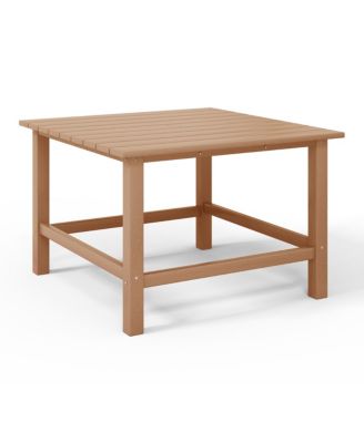 Kids 5-Piece HDPE Outdoor Square Patio Dining Table and Chairs Set