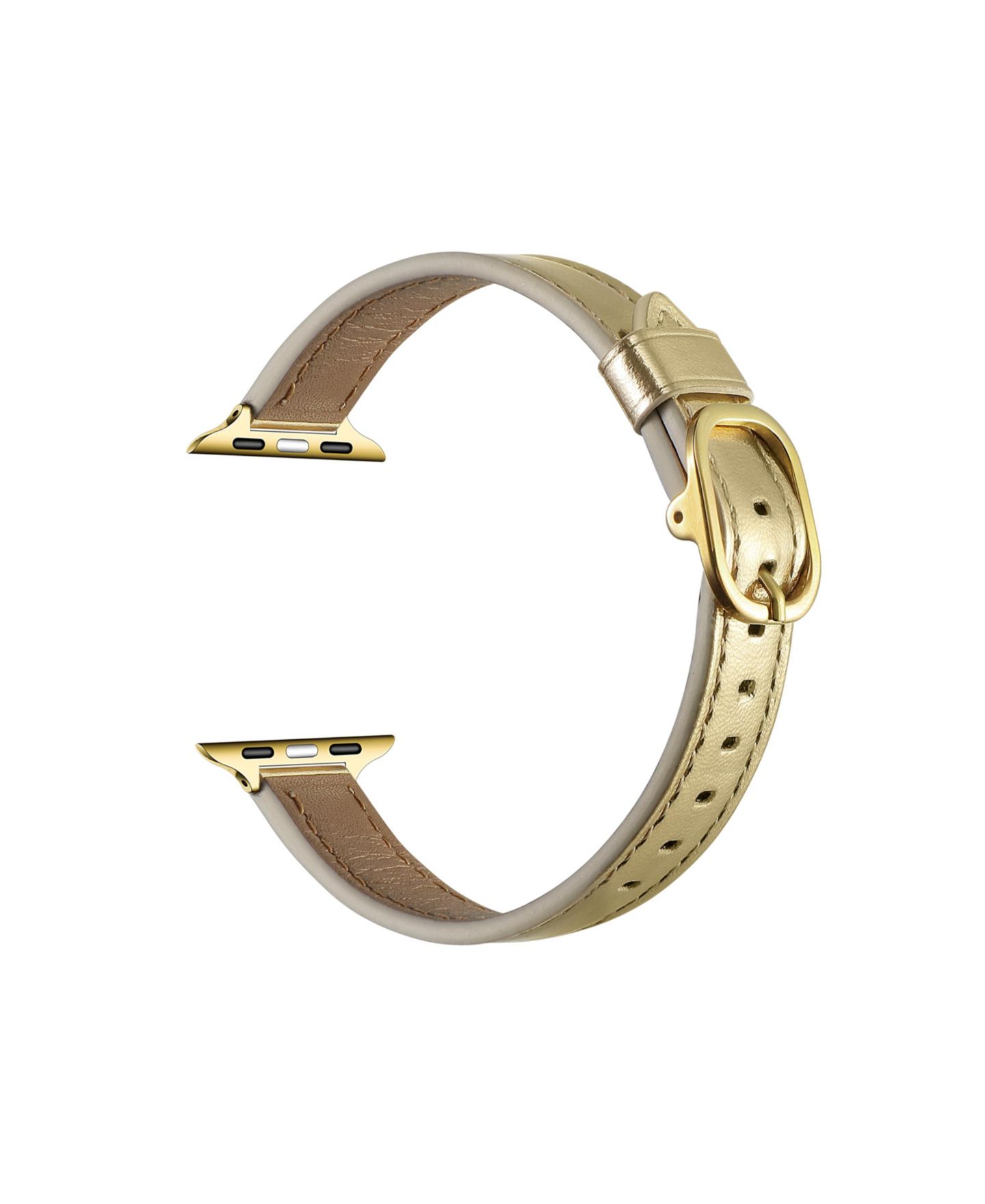 Ремешок для часов Posh Tech Carmen Metallic Leather Band for Apple Watch, Fits All Apple Watch Models — фото 2