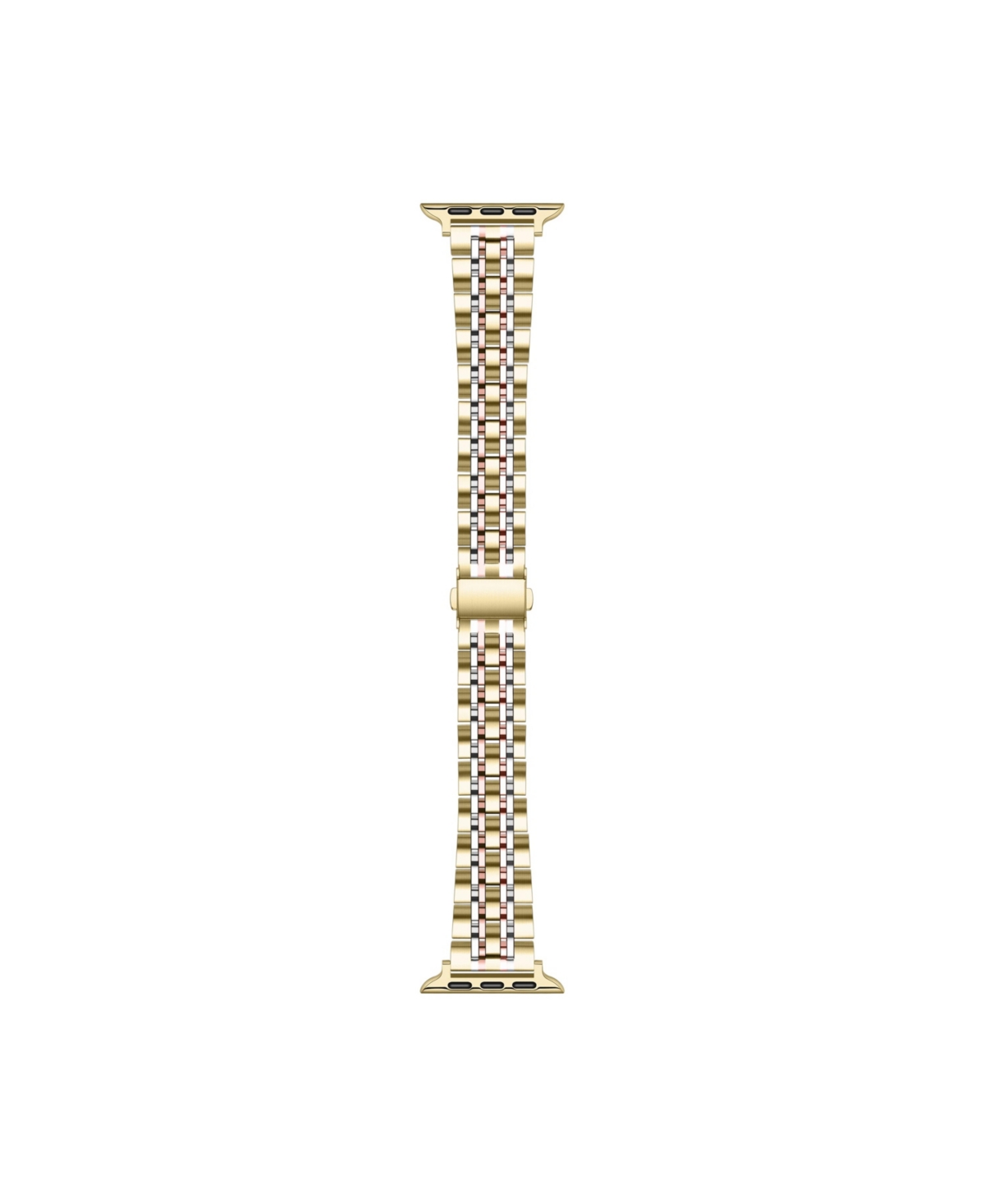Posh Tech Rainey Stainless Steel Band For Apple Watch, Fits All Apple Watch Models In Silver,gold,rose Gold