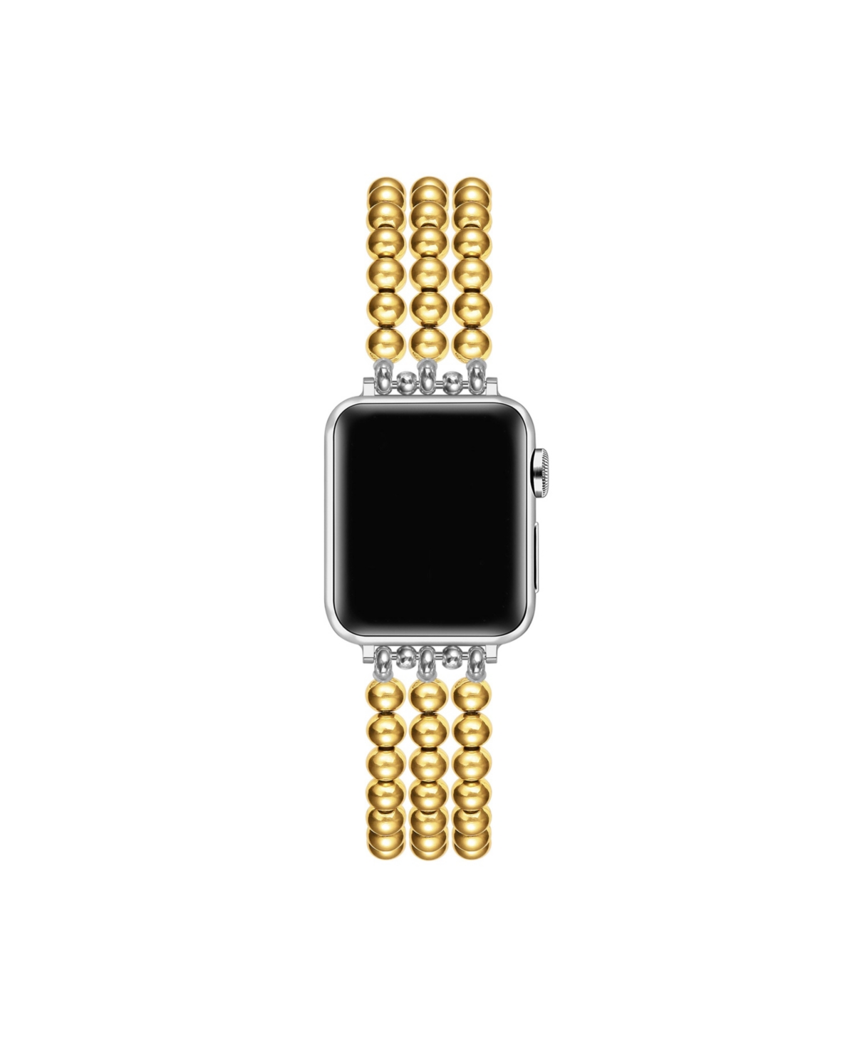Posh Tech Nova Stainless Steel Band For Apple Watch, Fits All Apple Watch Models In Gold
